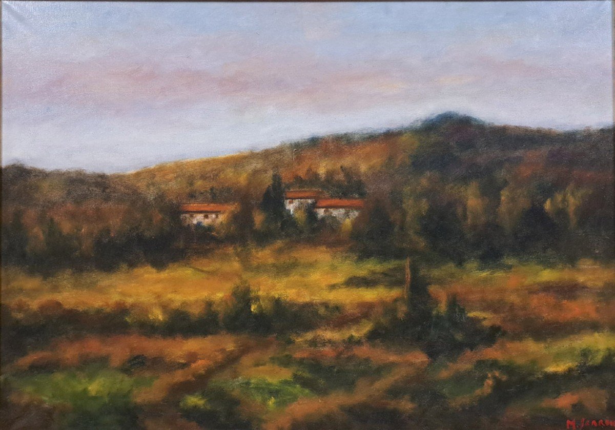 Landscape Of Chianti - Oil On Canvas-photo-2