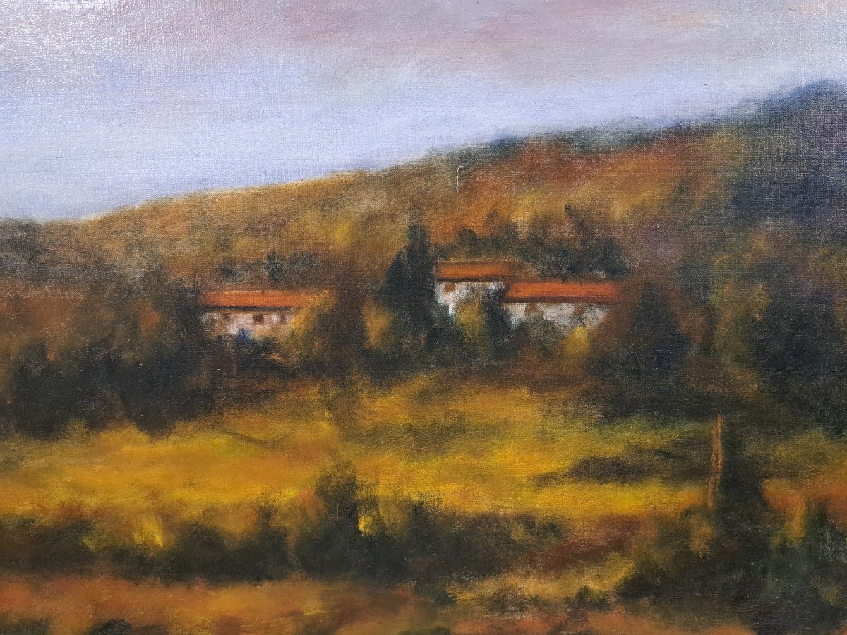 Landscape Of Chianti - Oil On Canvas-photo-3