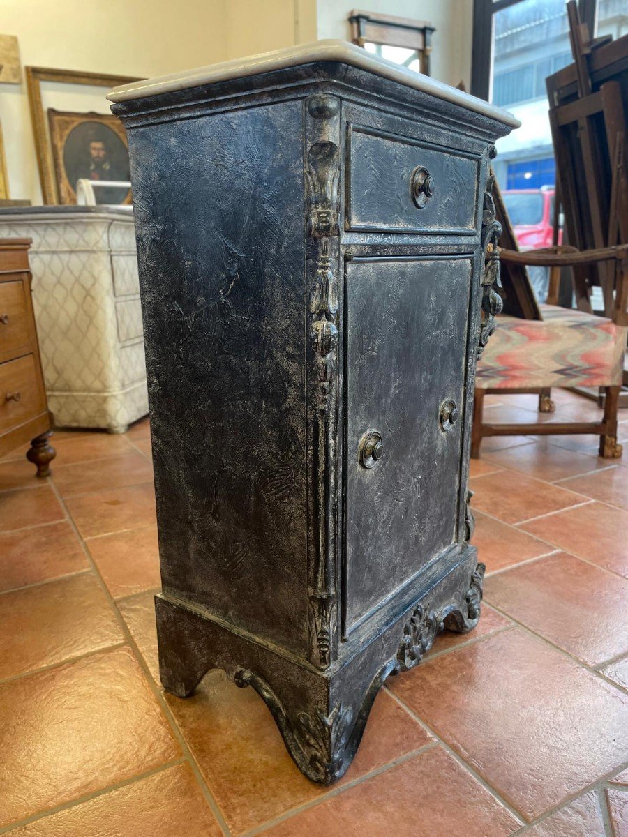 Pair Of 19th Century Painted Bedside Tables-photo-4