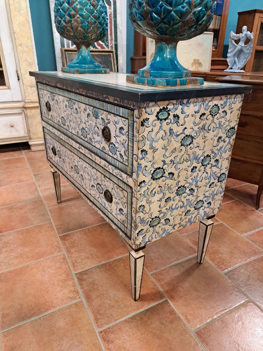 Louis XVI Painted Chest Of Drawers-photo-3