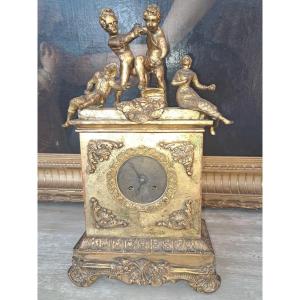 Clock In Gilded Bronze '800