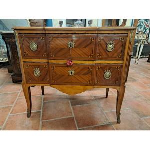 Inlaid Dresser With Two Drawers