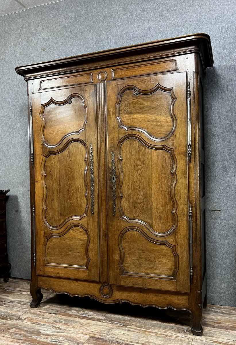 Lorraine Louis XV Wardrobe In Blond Oak-photo-1