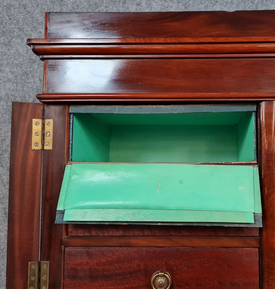 Notary's Furniture: Napoleon III Period Cardboard Maker In Mahogany-photo-6