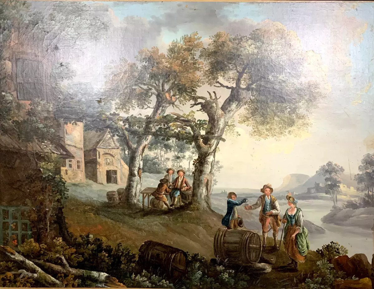 Italian School Around 1800: Important Oil On Canvas (122 X 101cm)