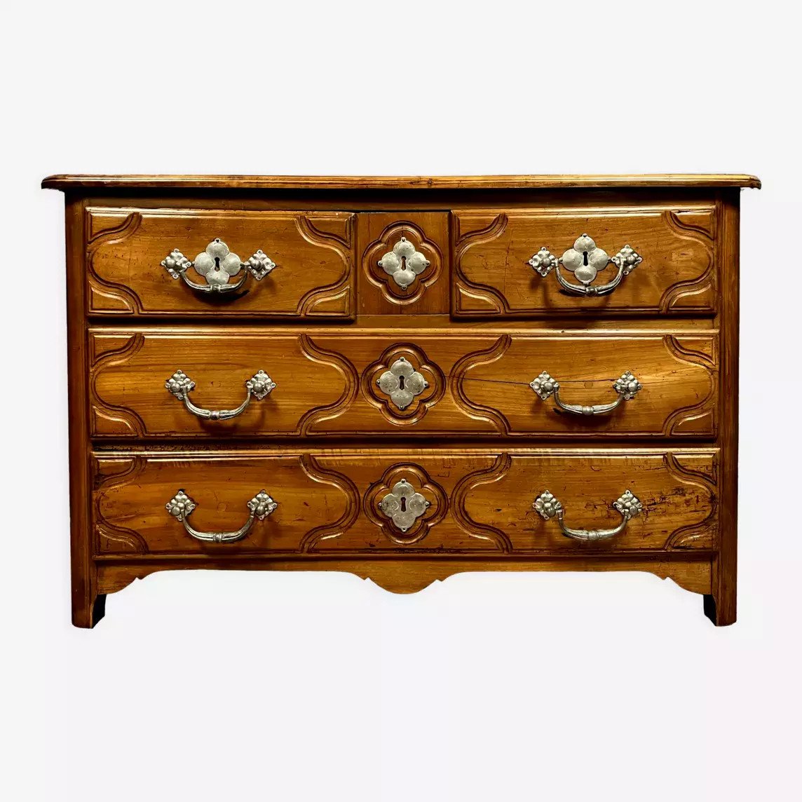  Commode Parisienne époque Louis XIV En Merisier 