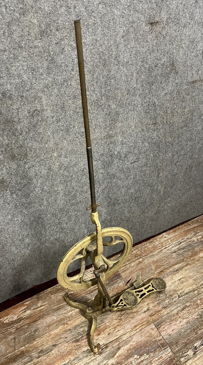 England 19th Century: Rare Dentist's Gallows With Pedal With Its Mat -photo-2