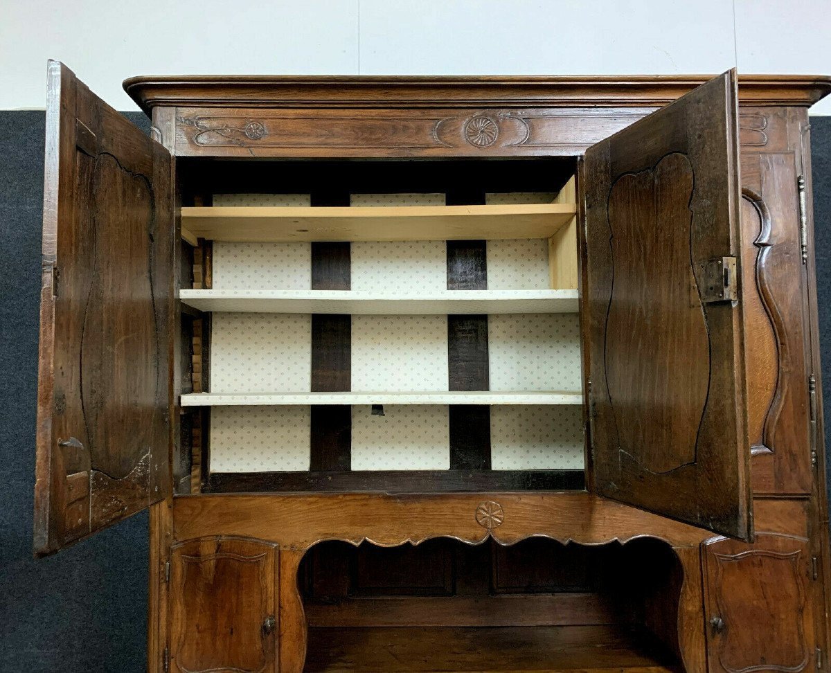 Important Louis XV Period Buffet In Solid Oak -photo-5