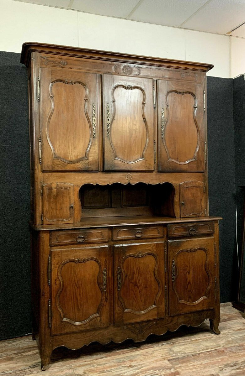 Important Louis XV Period Buffet In Solid Oak 