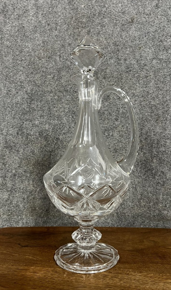 Cristal De Lorraine: Carafe With Diamond Tips-photo-4