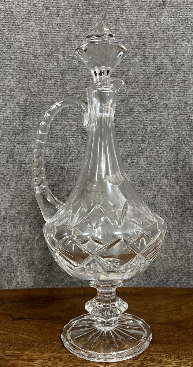 Cristal De Lorraine: Carafe With Diamond Tips