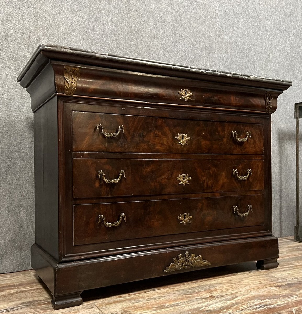 Commode Parisienne époque Louis Philippe En Acajou-photo-2