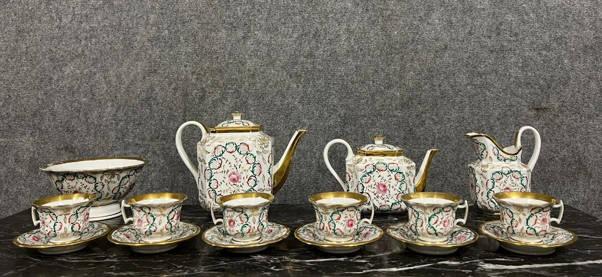Paris Porcelain: Magnificent Empire Period Tea/coffee Service 