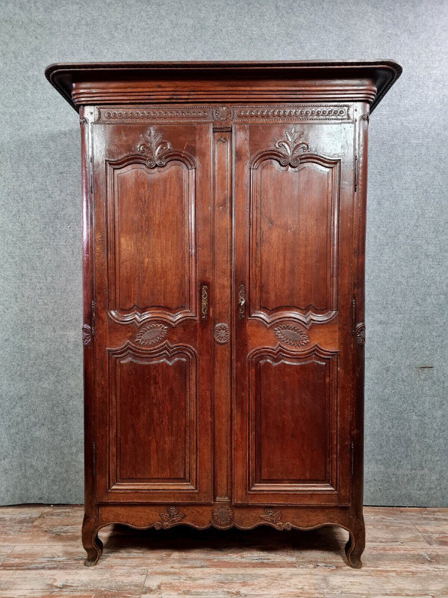 Armoire de Valet époque Louis XV En Chêne 