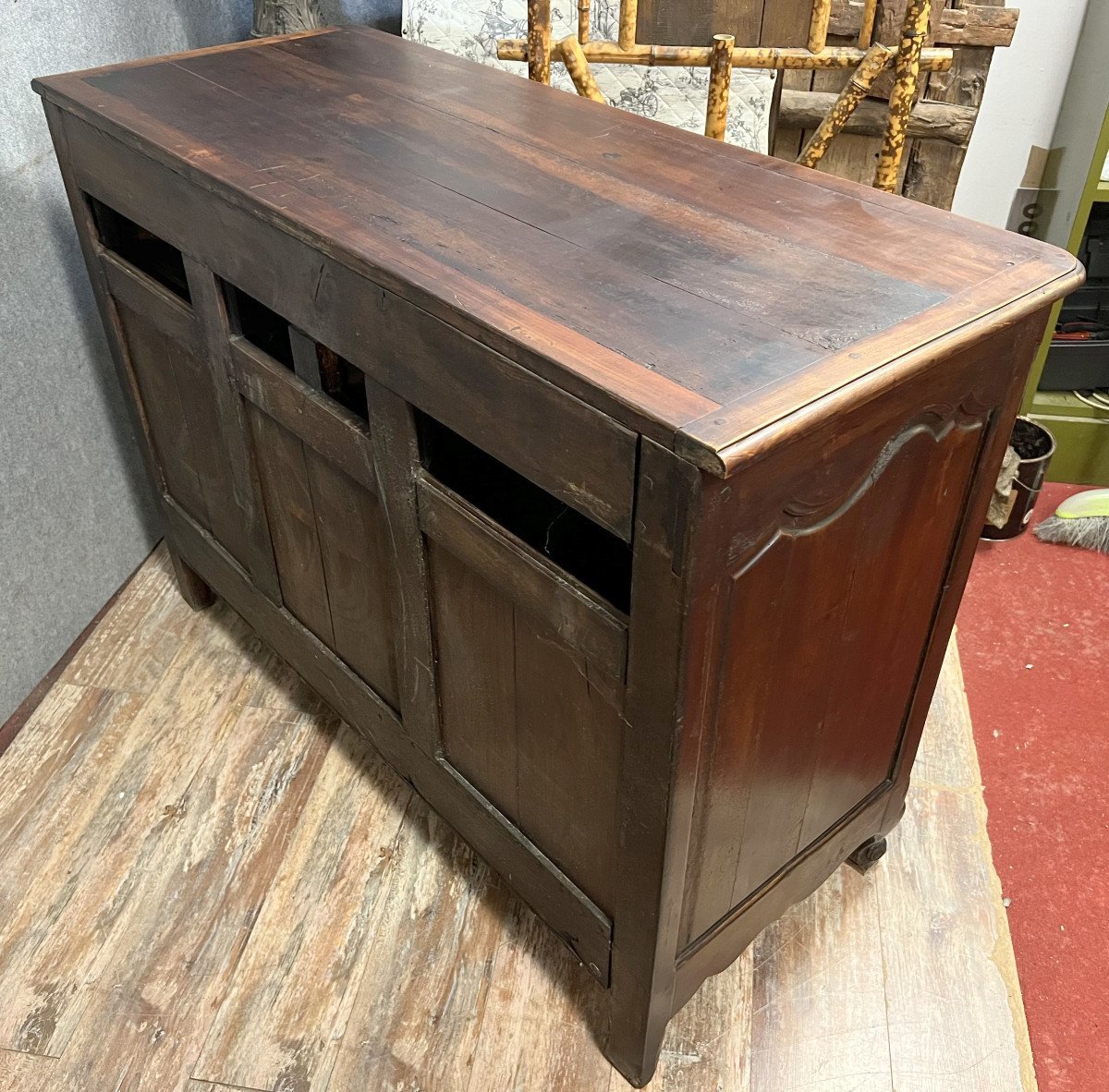 Large Louis XV Period Buffet In Walnut And Oak -photo-5