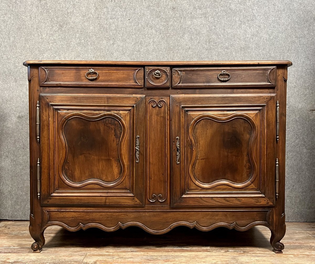 Large Louis XV Period Buffet In Walnut And Oak 