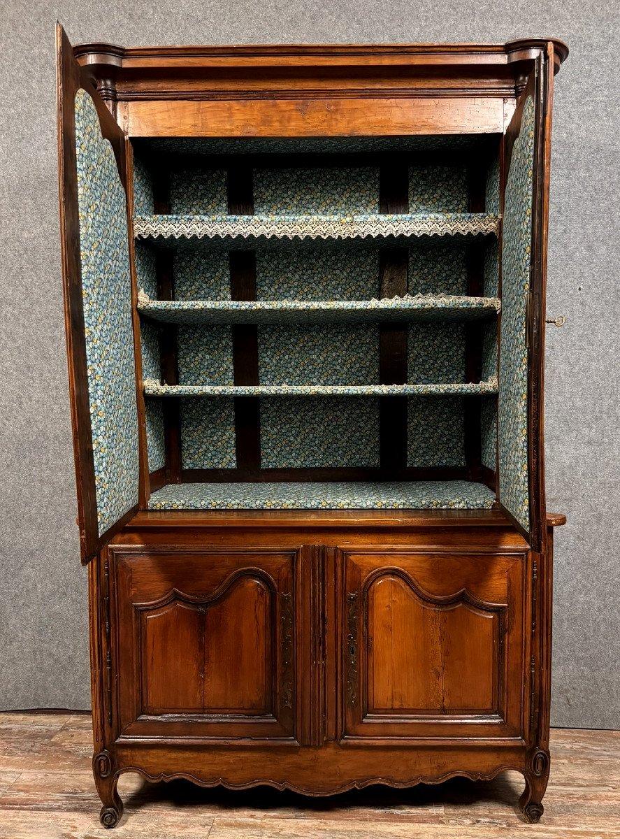 Louis XV Style Double Body Buffet In Cherry And Walnut -photo-3