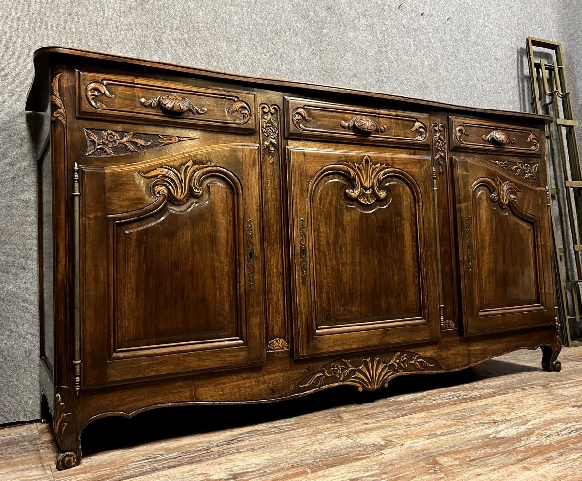 Louis XV Style Provençal Sideboard In Walnut -photo-2