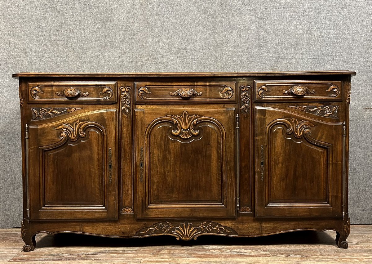 Louis XV Style Provençal Sideboard In Walnut 