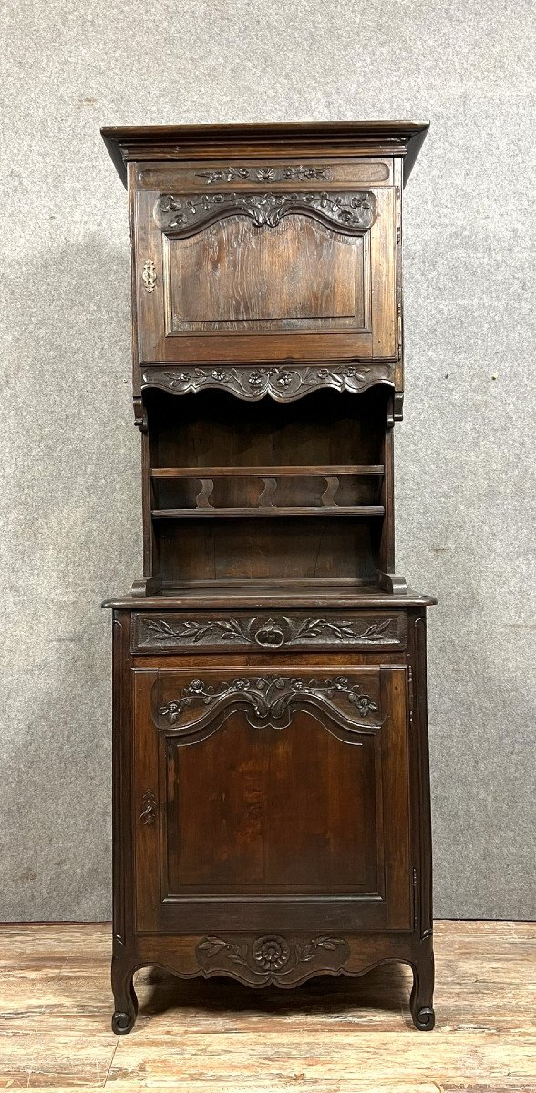 Louis XV Style Provençal Cabinet Buffet In Oak -photo-1