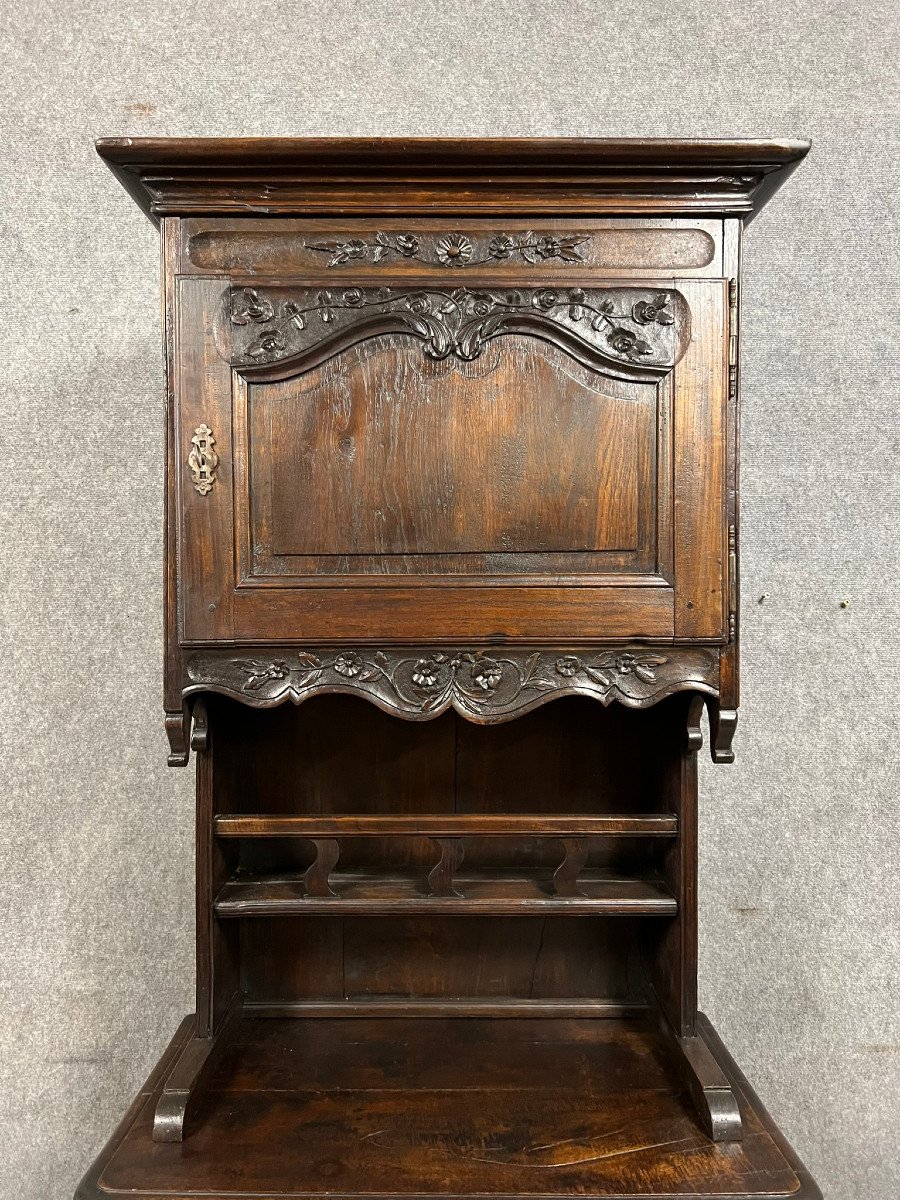 Louis XV Style Provençal Cabinet Buffet In Oak -photo-4