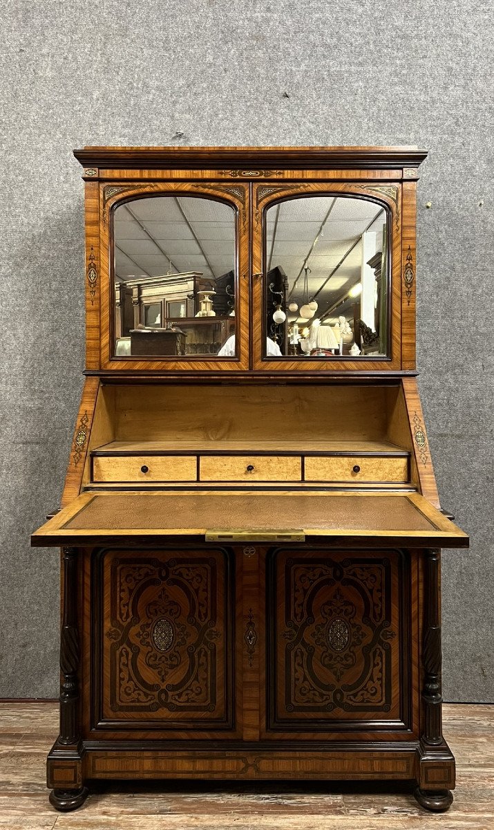 Lemarchand-lemoine: Scriban Cabinet Stamped Napoleon III Period -photo-3