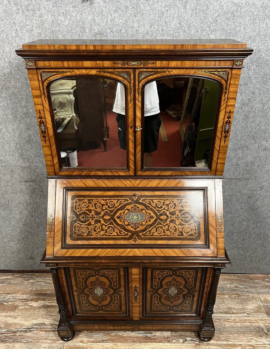 Lemarchand-lemoine: Scriban Cabinet Stamped Napoleon III Period -photo-6