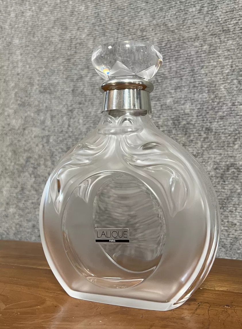 Lalique Limited Edition Crystal Carafe For Château Paulet Cognac No. 656-photo-1