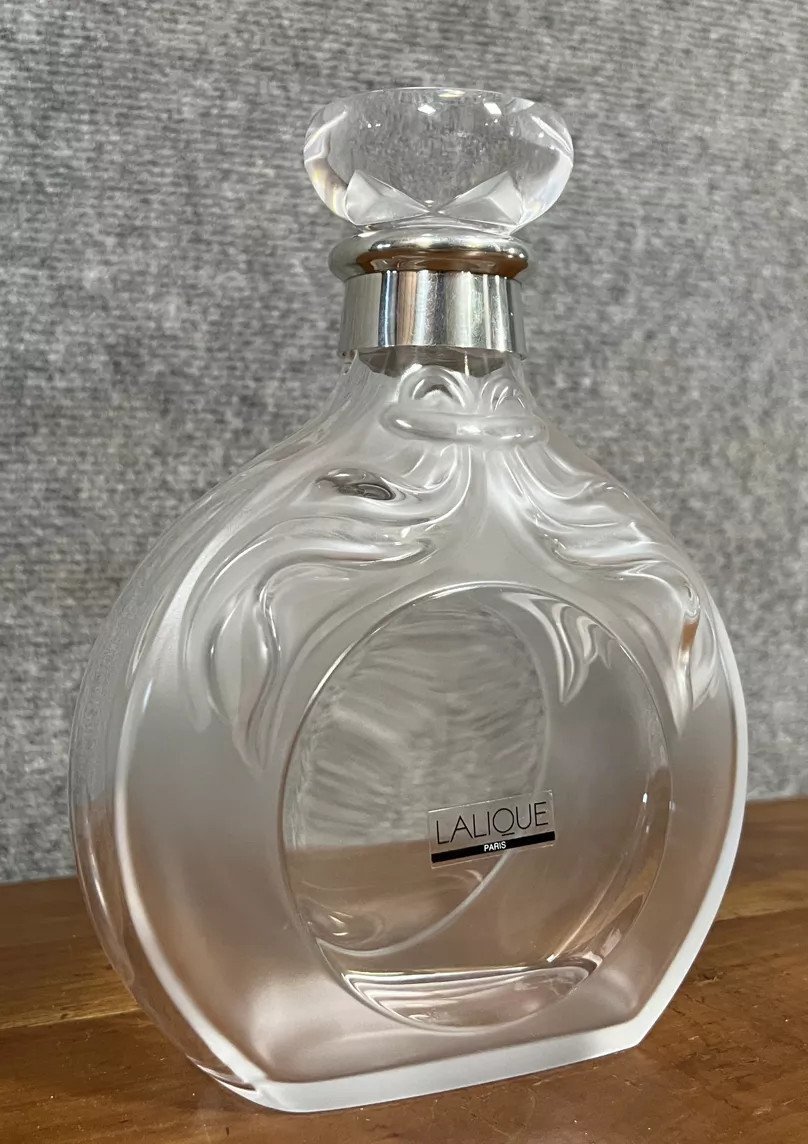 Lalique Limited Edition Crystal Carafe For Château Paulet Cognac No. 656-photo-4