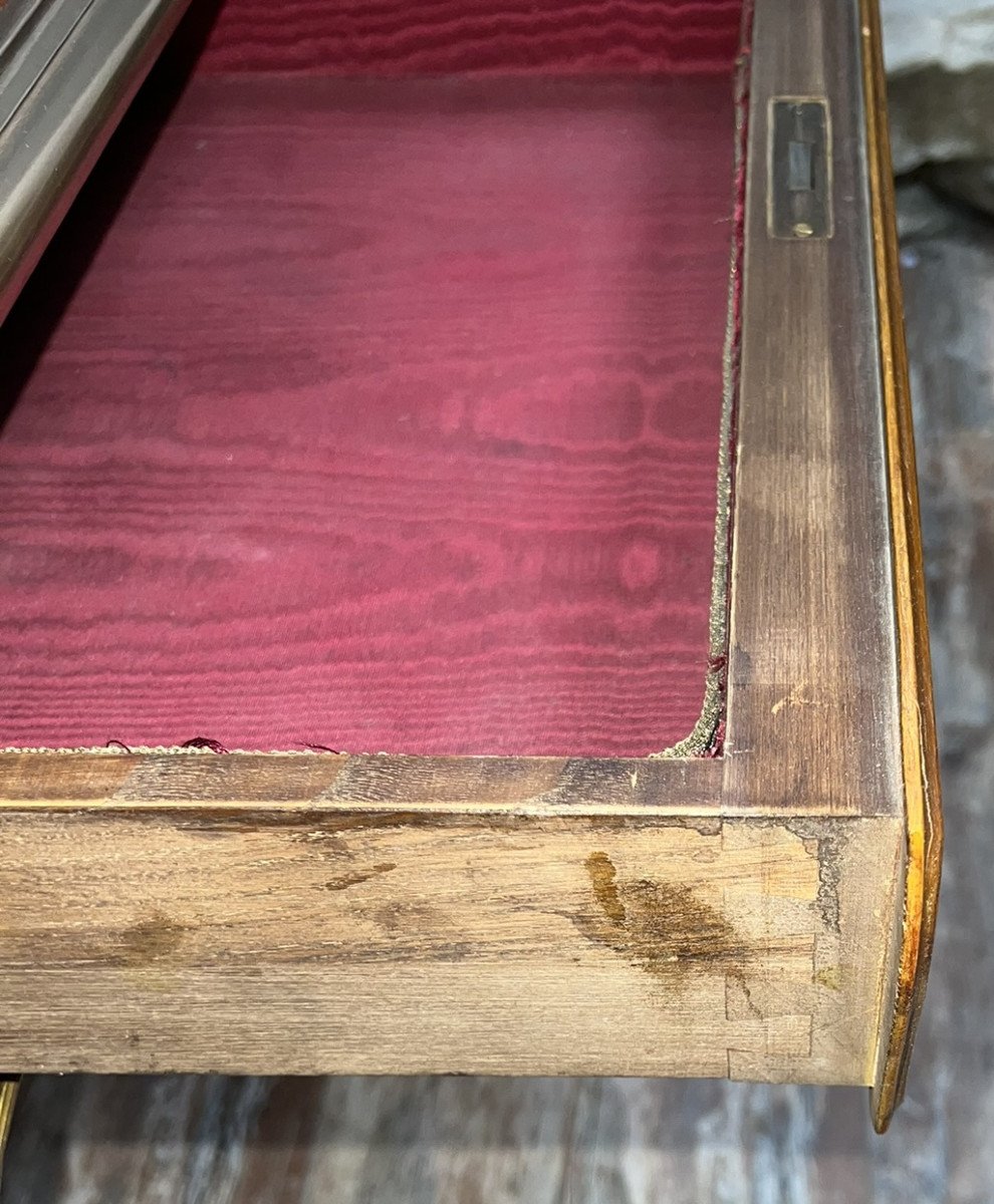 According To The Creations Of Charles Cressent: Double-sided Minister's Desk In Rosewood -photo-4