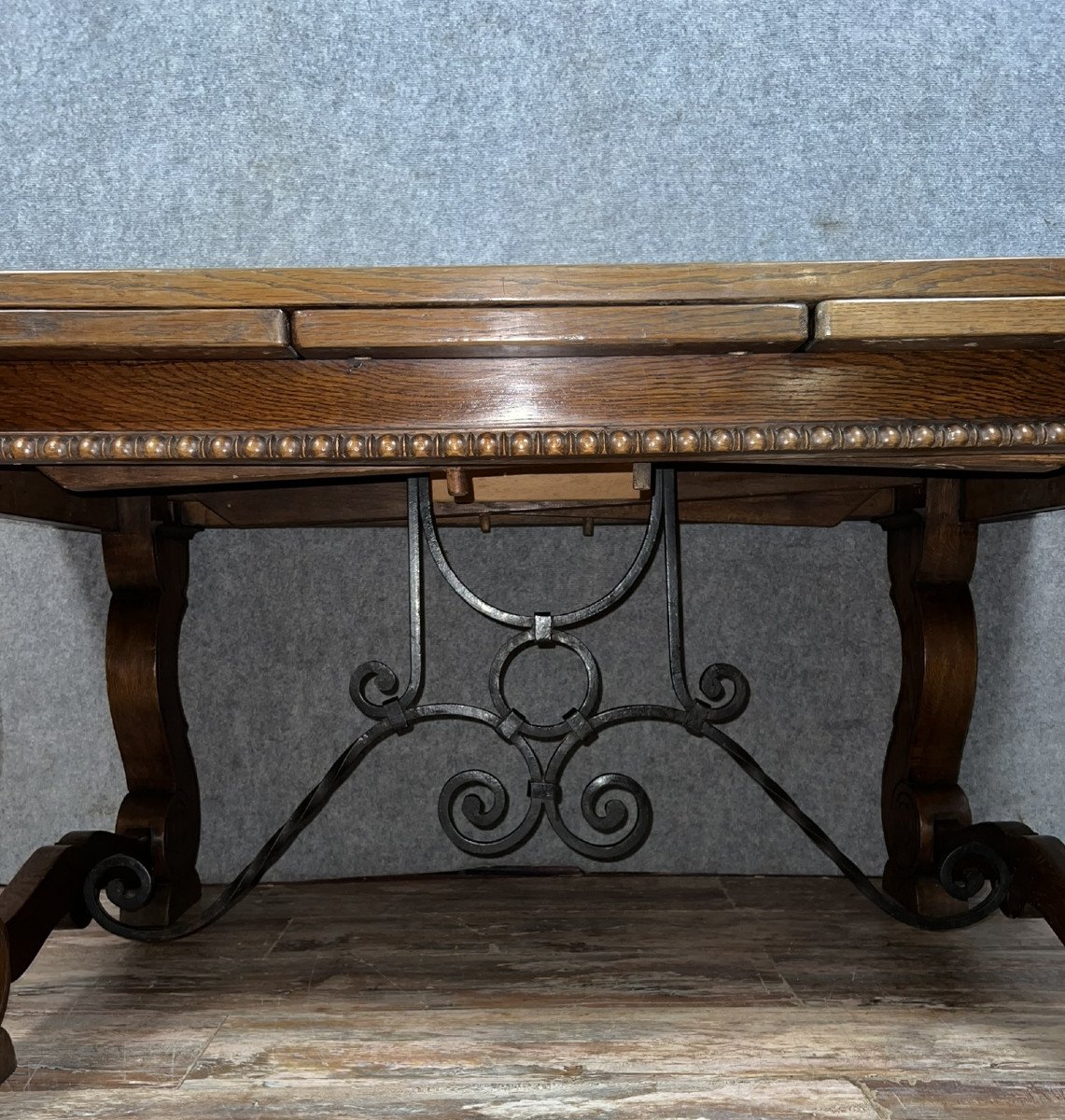 Huge Renaissance Style Extending Table In Oak -photo-3