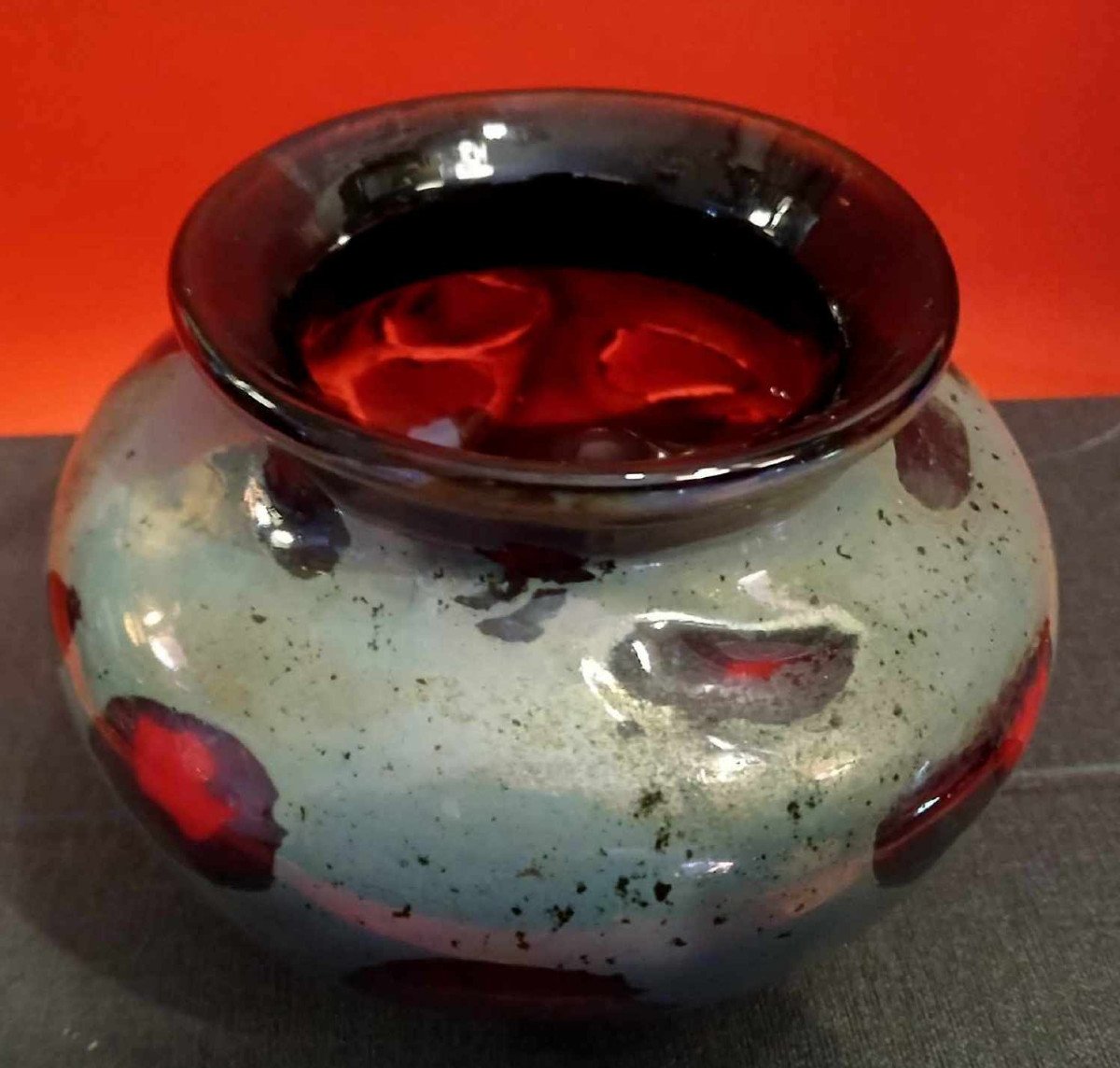 Vase Boule En Verre Soufflé 