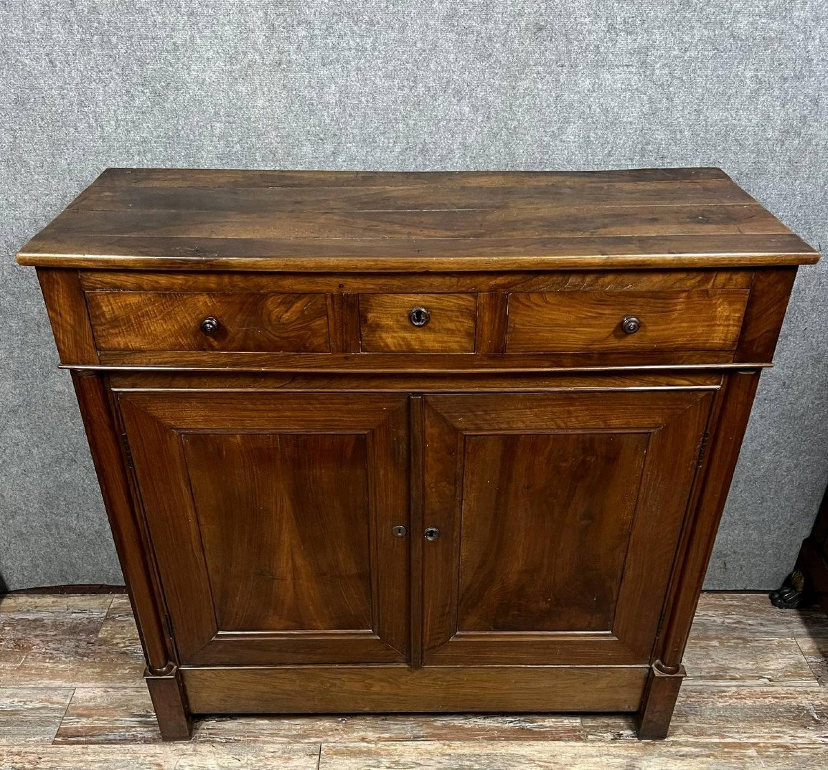 Important Lyonnais Buffet From The Empire Period In Walnut -photo-4