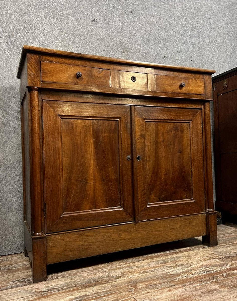 Important Lyonnais Buffet From The Empire Period In Walnut -photo-5