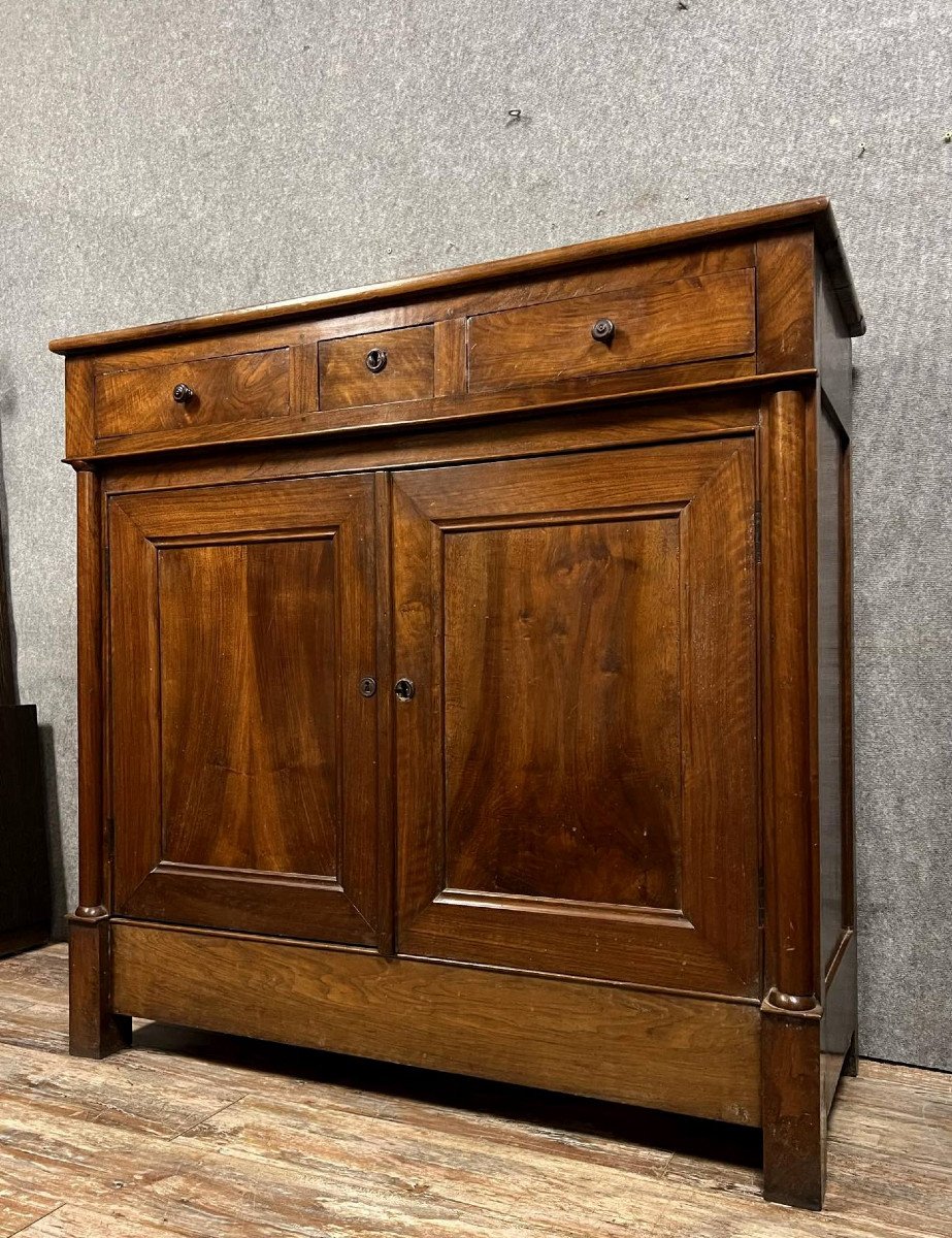 Important Lyonnais Buffet From The Empire Period In Walnut -photo-6