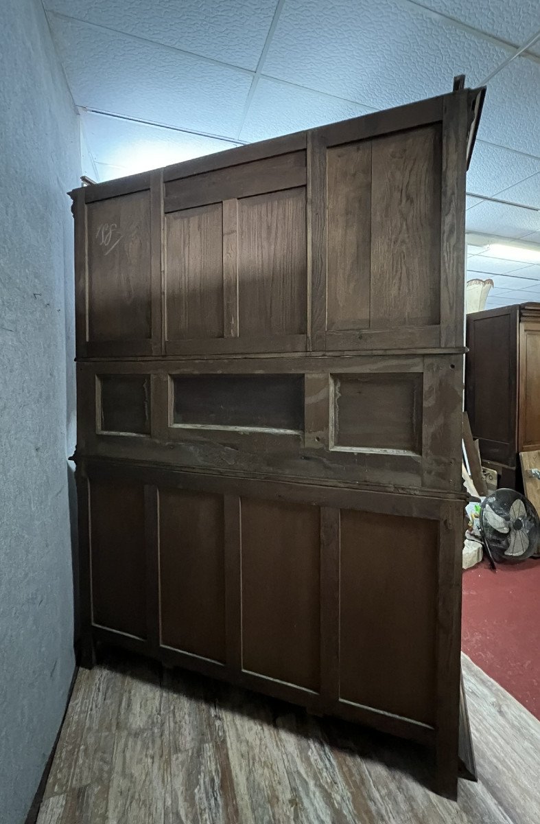 Two-body Buffet With Devils Renaissance Style In Walnut Circa 1850-photo-8