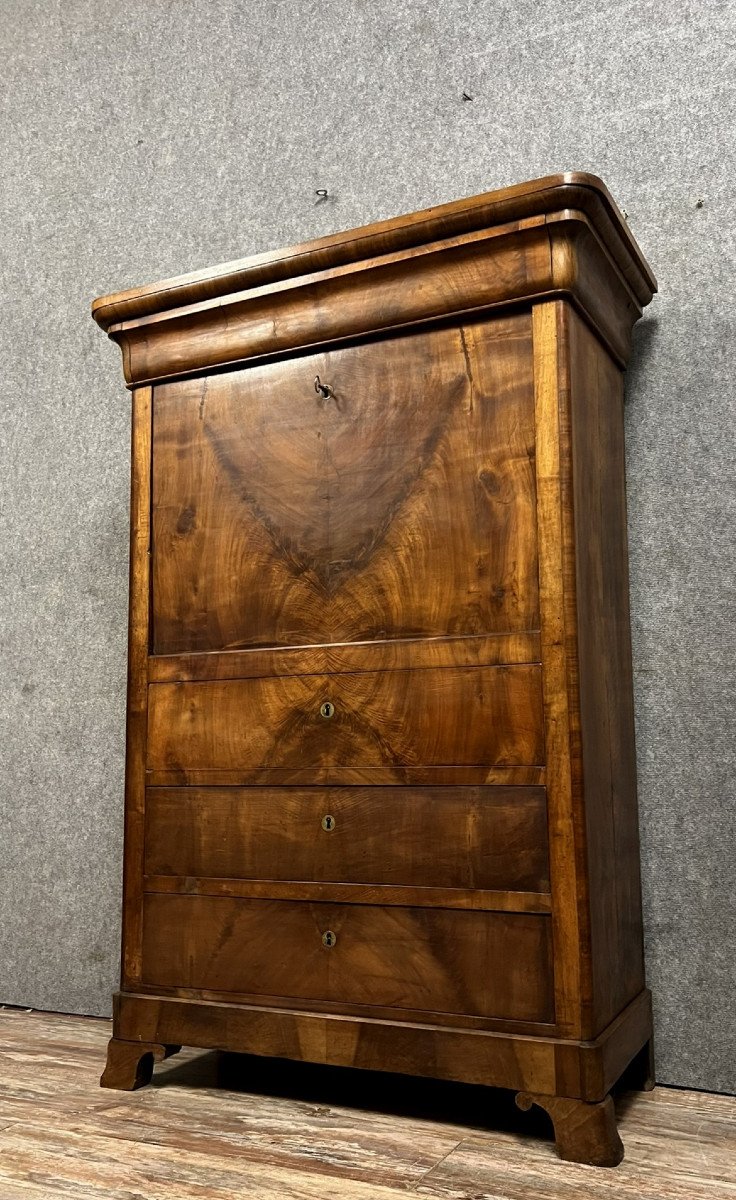 Louis Philippe Period Doucine Secretary In Mahogany Circa 1830-photo-3