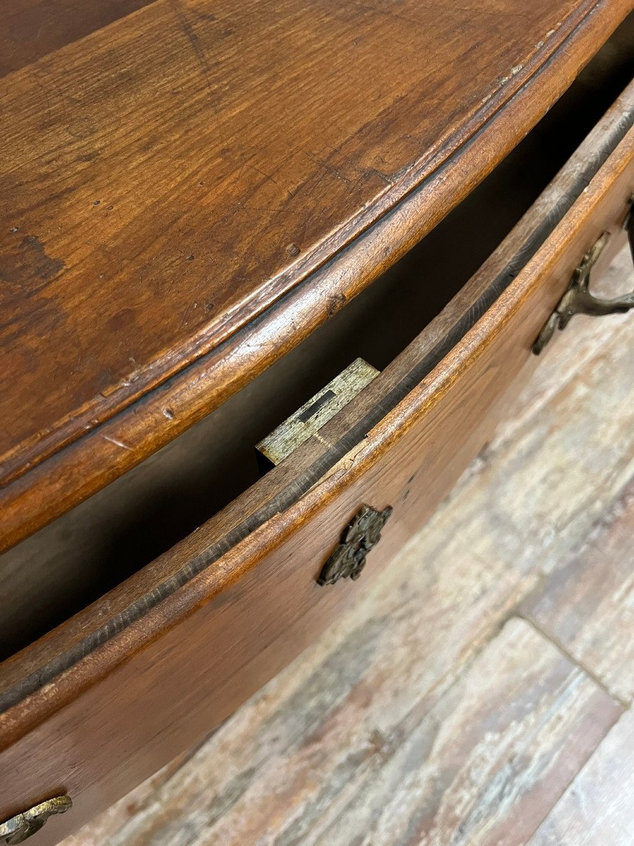 Commode Sauteuse Style Louis XV En Bois Massif Vers 1880-photo-4