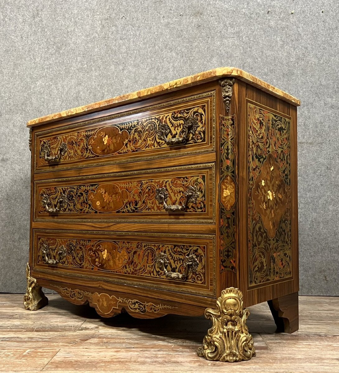 Commode "boulle" Style Napoléon III -photo-5