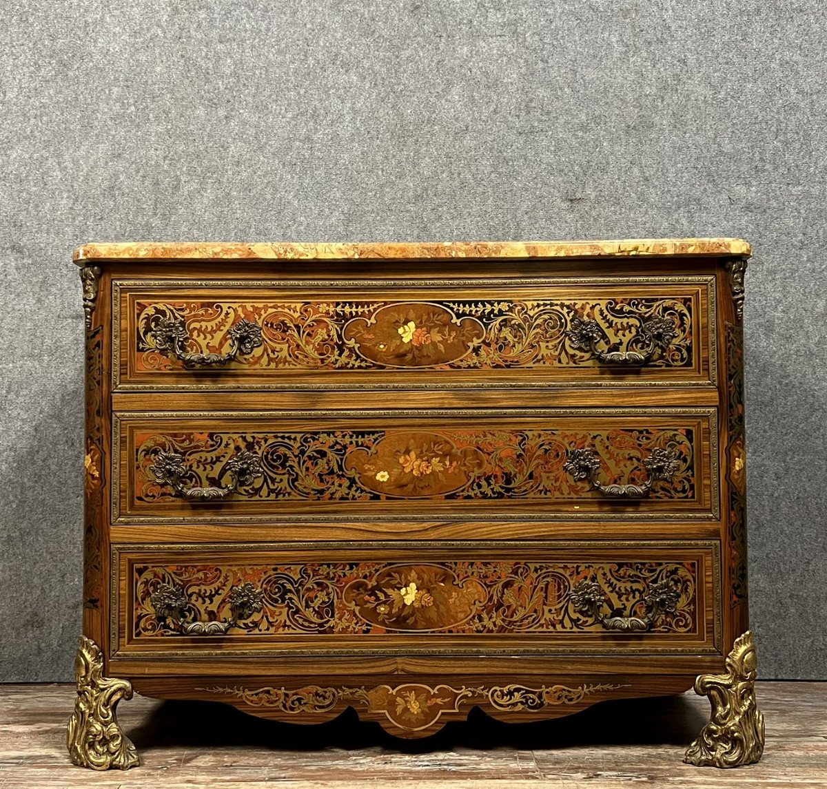 Commode "boulle" Style Napoléon III -photo-7