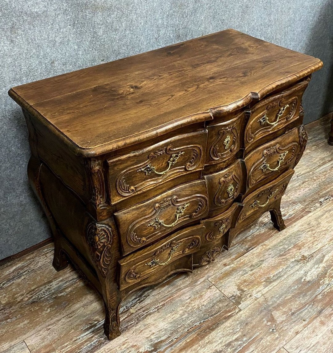 Louis XV Style Curved Tomb Commode -photo-1