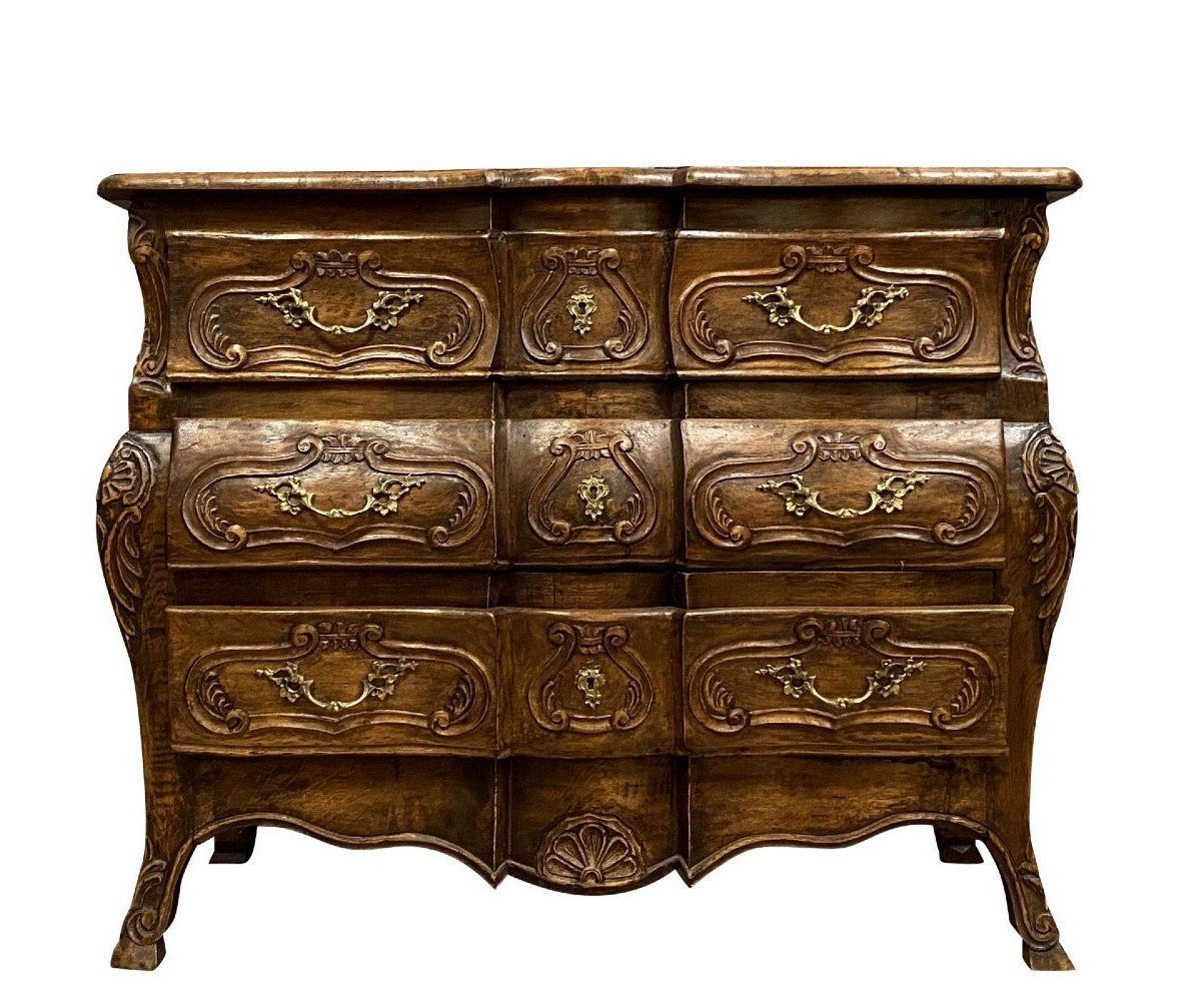 Louis XV Style Curved Tomb Commode 