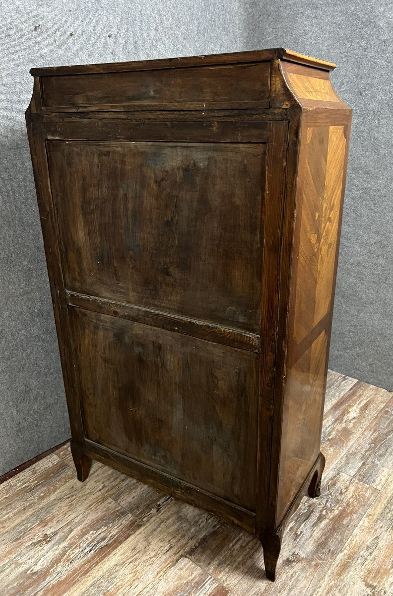  Louis XV Style Marquetry Secretary-photo-8