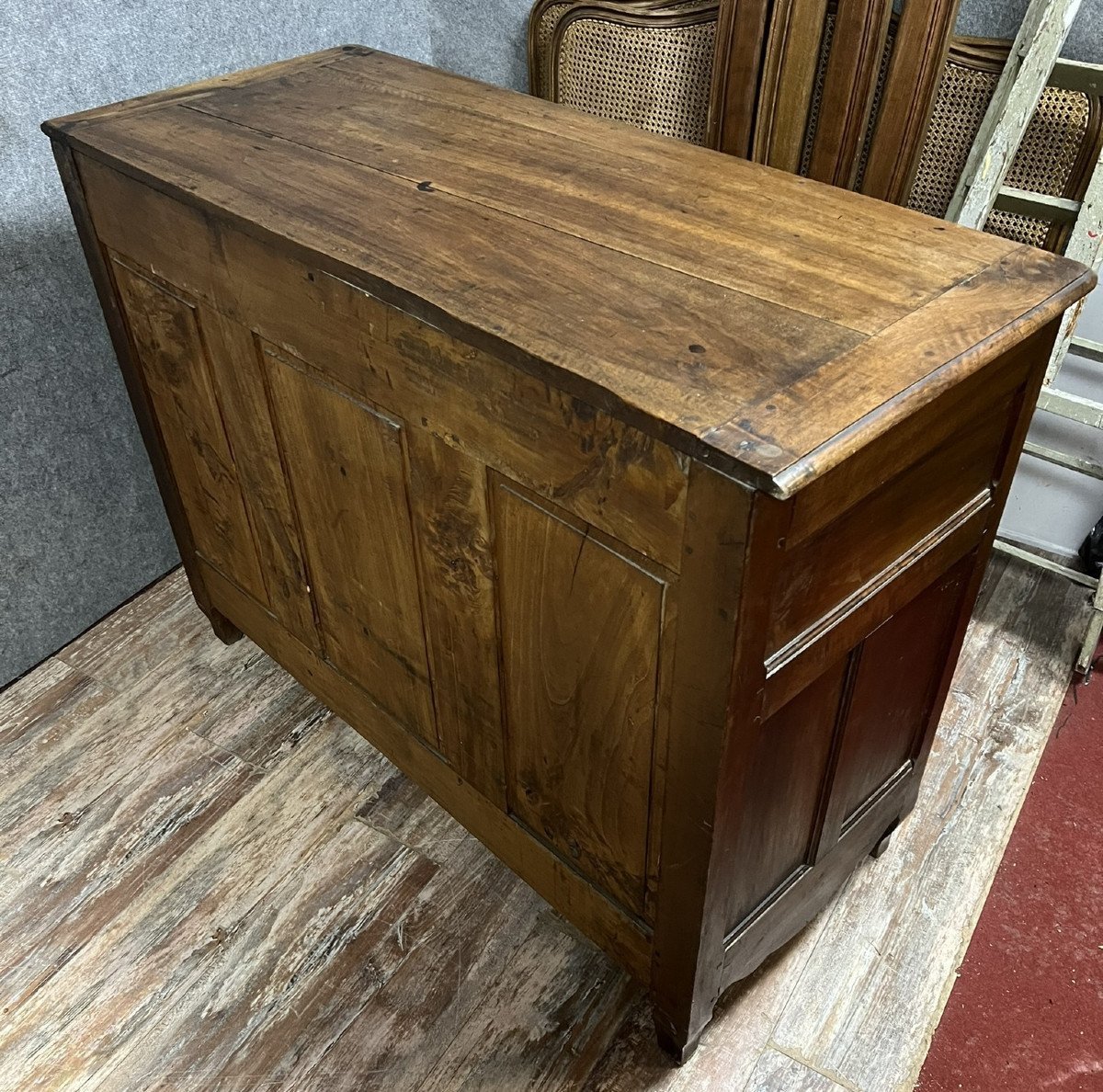 Louis XV Period Chest Of Drawers In Marquetry -photo-2