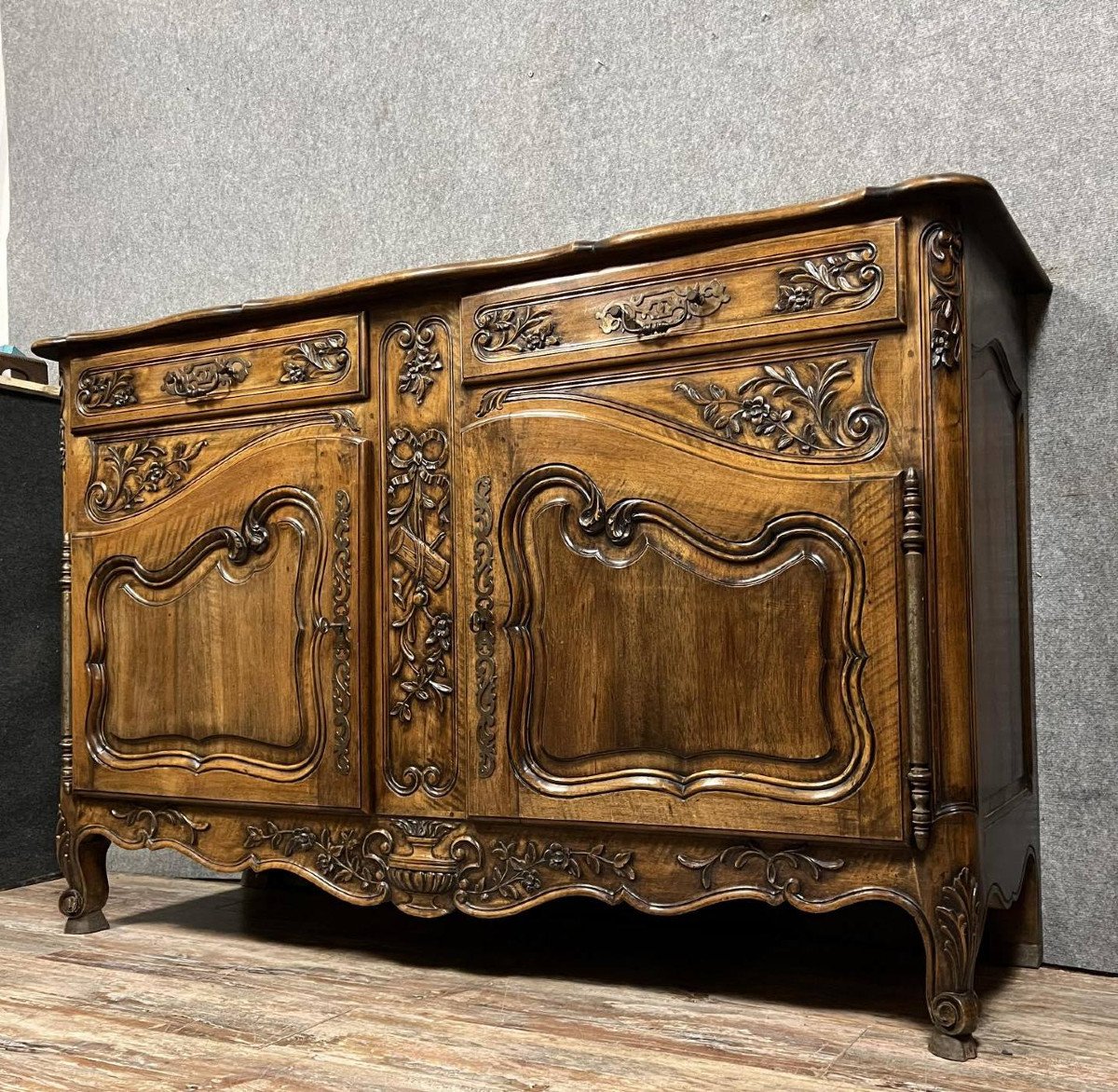 Louis XV Style Provencal Buffet In Walnut-photo-1