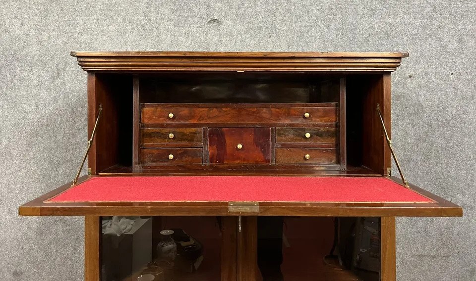 Notary Library With Hidden Secretary Napoleon III Period Circa 1860-photo-3