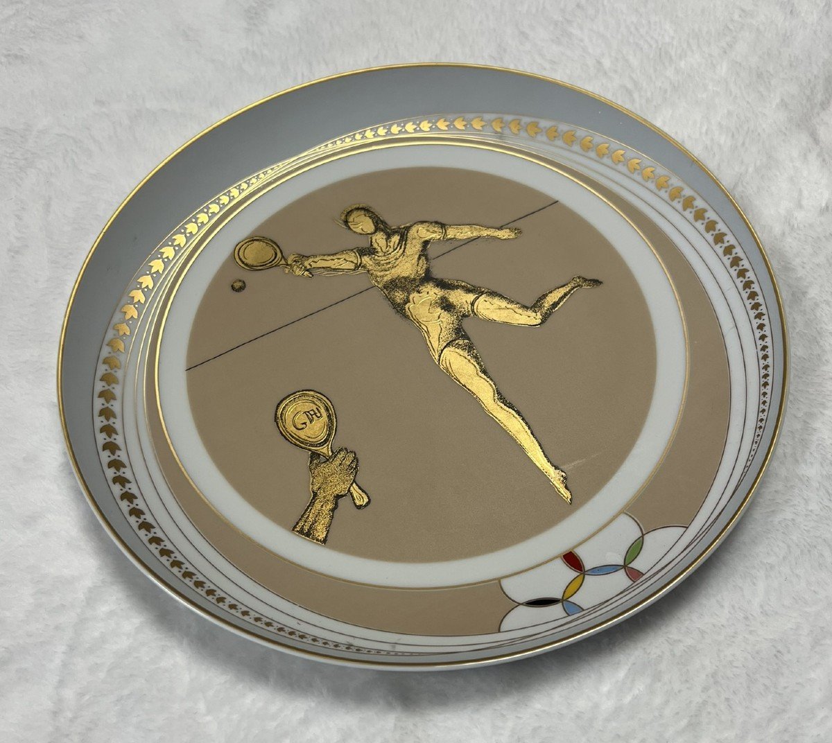 Salvador Dali : Assiette édition Limitée En Porcelaine Décorée A l'Or Fin-photo-1