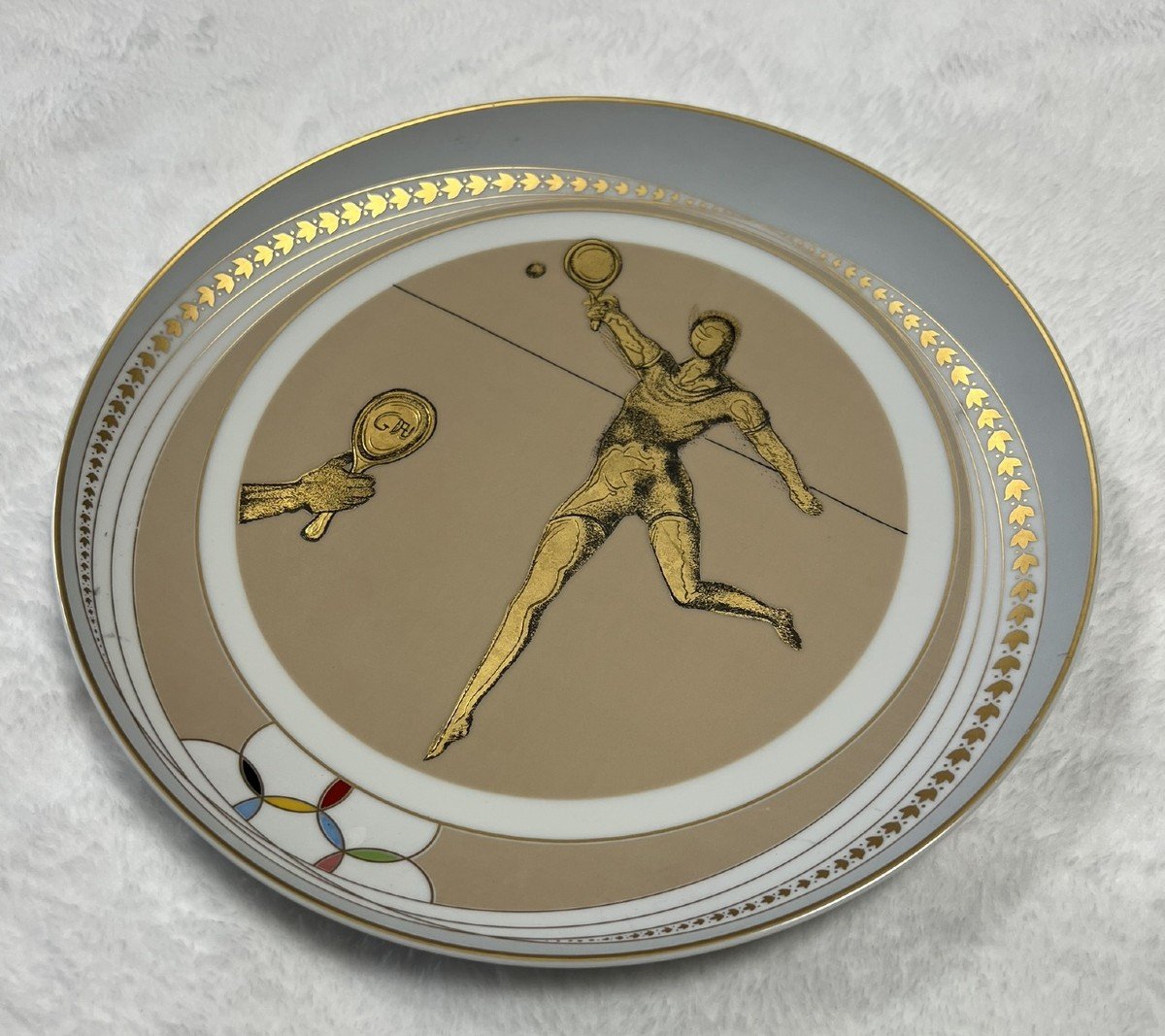 Salvador Dali: Limited Edition Porcelain Plate Decorated With Fine Gold-photo-2