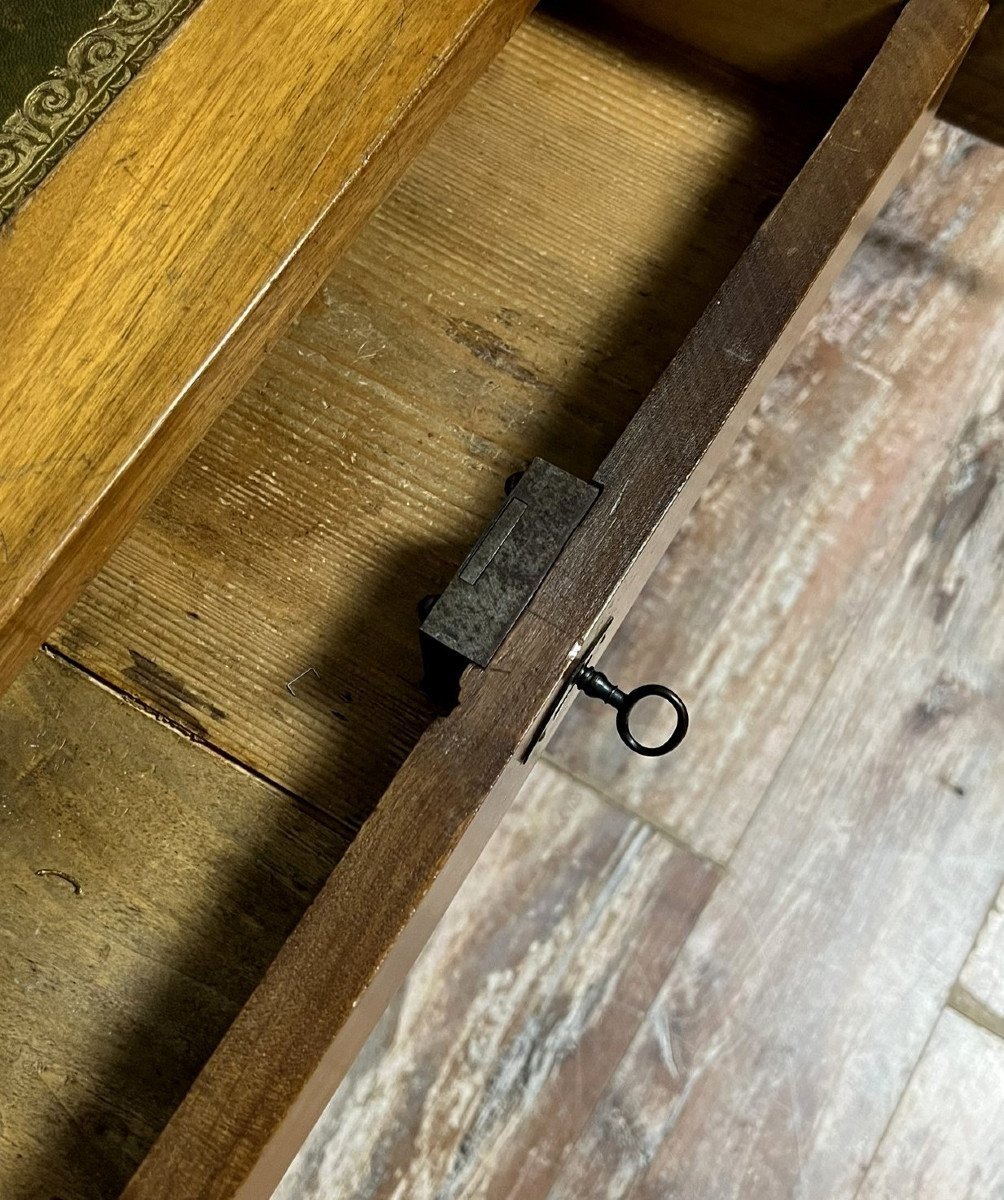 Very Important Empire Period Center Desk In Solid Walnut -photo-2