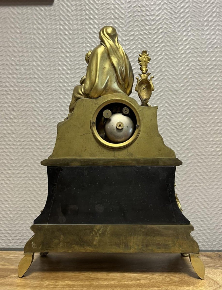 Important Gilt Bronze And Marble Clock From The Napoleon III Period -photo-2